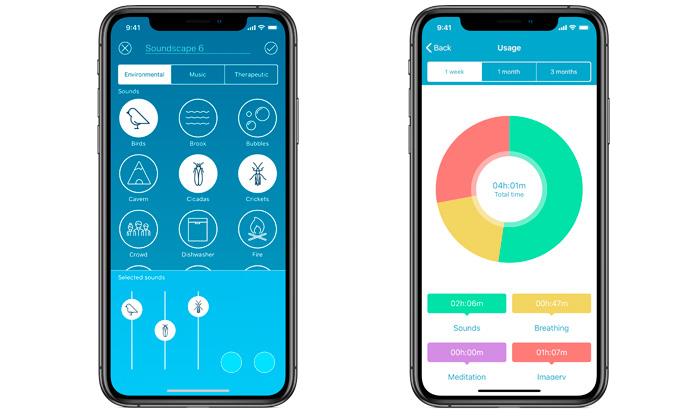 Relief-sovelluksen värit ja äänimaisemat uudessa iPhonessa