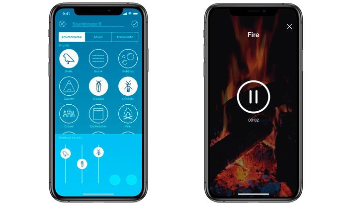 Relief-sovelluksen värit ja äänimaisemat uudessa iPhonessa